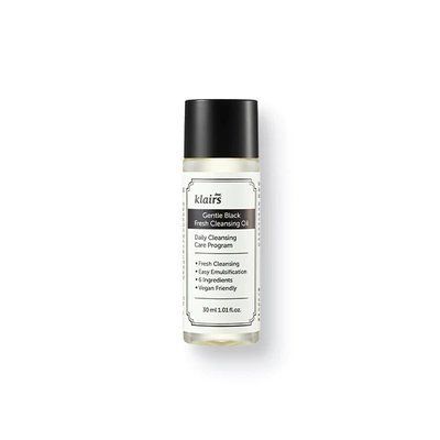 Гідрофільна олія для делікатного очищення DEAR, KLAIRS Gentle Black Fresh Cleansing Oil 30 мл 00003620 фото