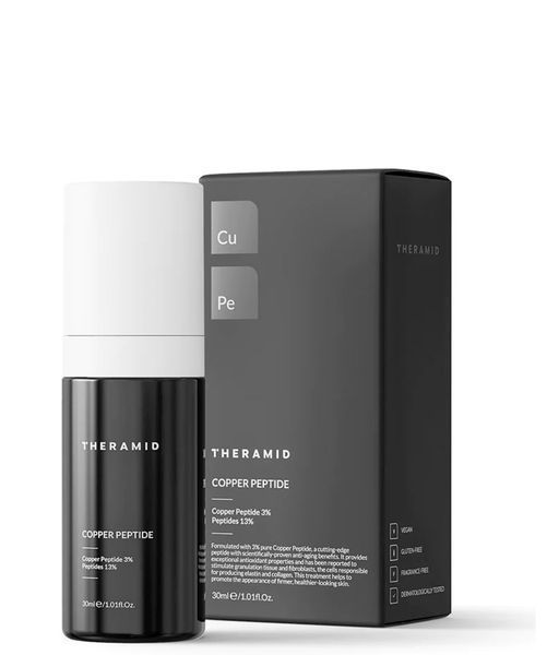 Антивікова сироватка з пептидами чистої міді Theramid Copper Peptide, 30 мл 43479 фото