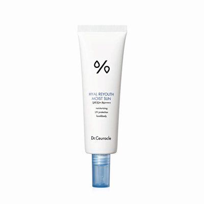 Сонцезахисний крем для обличчя з гіалуроновою кислотою Dr.Ceuracle Hyal Reyouth Moist Sun SPF 50+ PA++++, 50 мл 8806133615317 фото